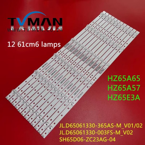 10 Pezzi Strisce LED Retroilluminazione Per Hisense 65H6570F 65H6510G H65B7300 E Altri - Foto 2